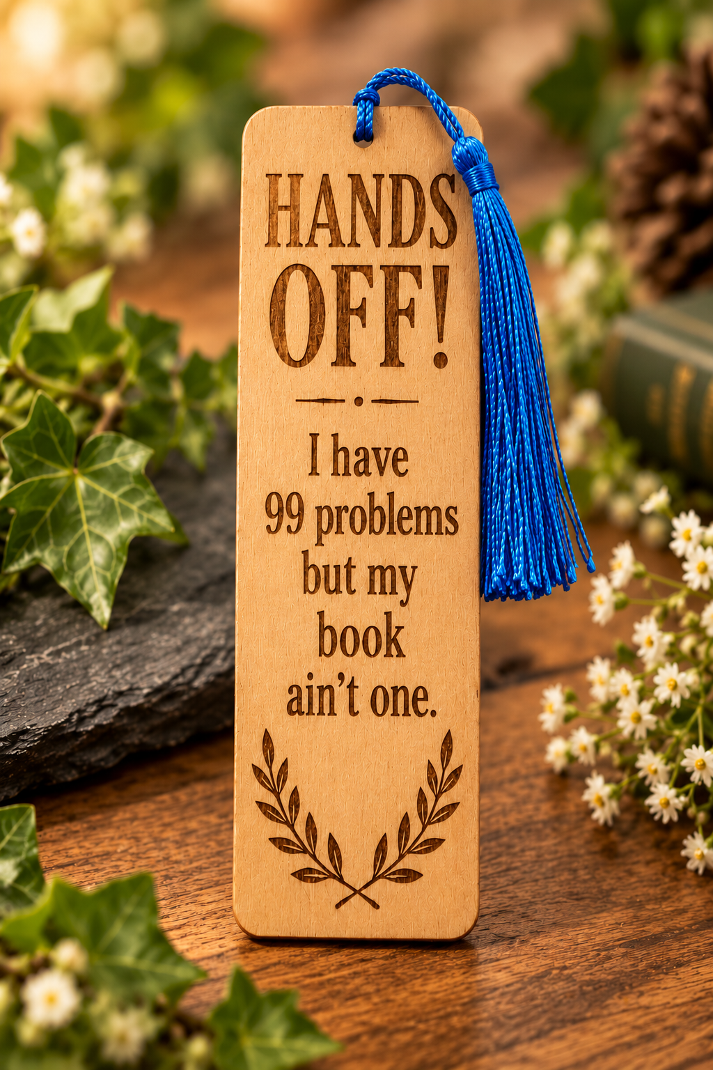 Personalised Laser Engraved Wooden Bookmark | Book Lover, Teacher Gift