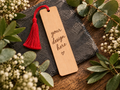 Personalised Laser Engraved Wooden Bookmark | Book Lover, Teacher Gift