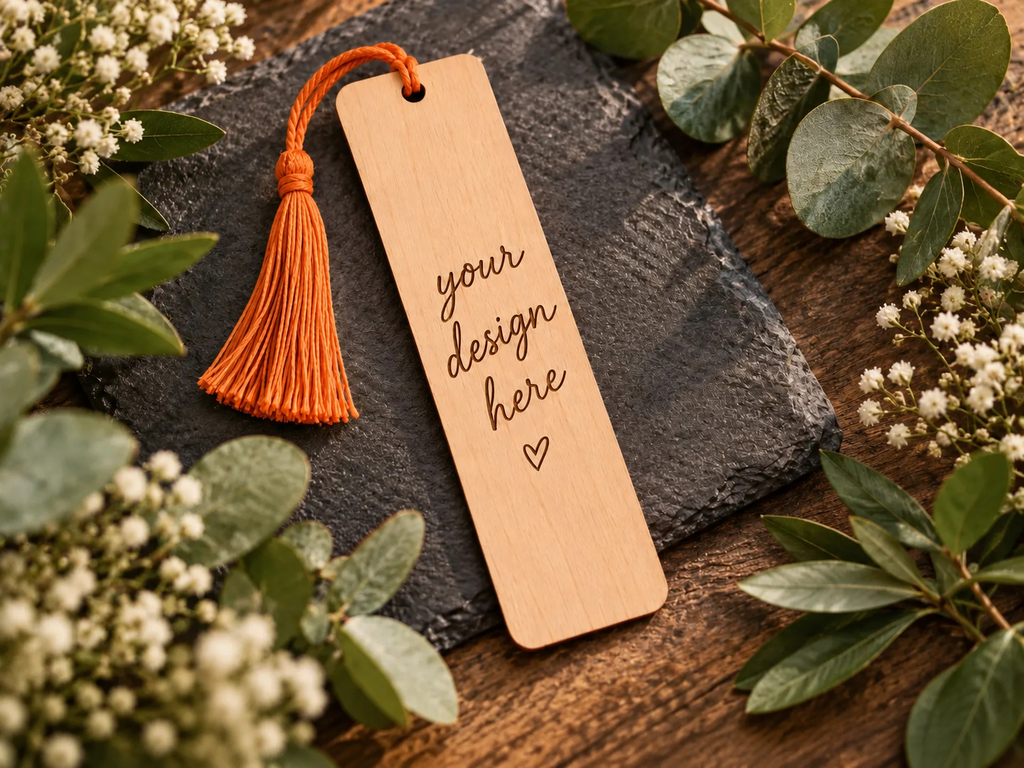 Personalised Laser Engraved Wooden Bookmark | Book Lover, Teacher Gift