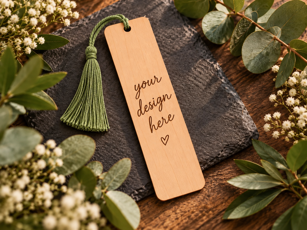 Personalised Laser Engraved Wooden Bookmark | Book Lover, Teacher Gift