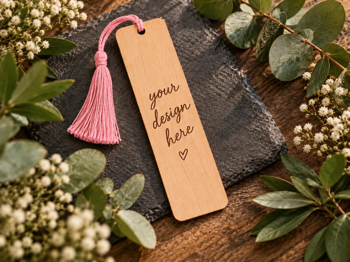 Personalised Laser Engraved Wooden Bookmark | Book Lover, Teacher Gift