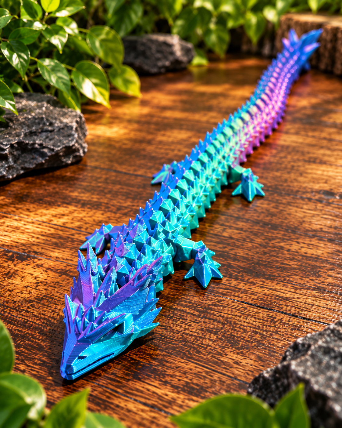 3D Printed Flexible Dragon | Articulated Dragon Toy | Unique Fidget Gift