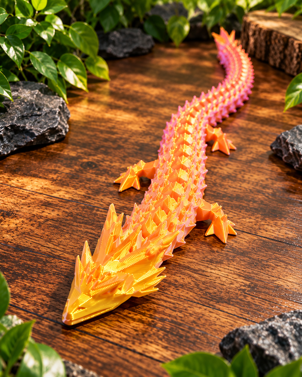 3D Printed Flexible Dragon | Articulated Dragon Toy | Unique Fidget Gift