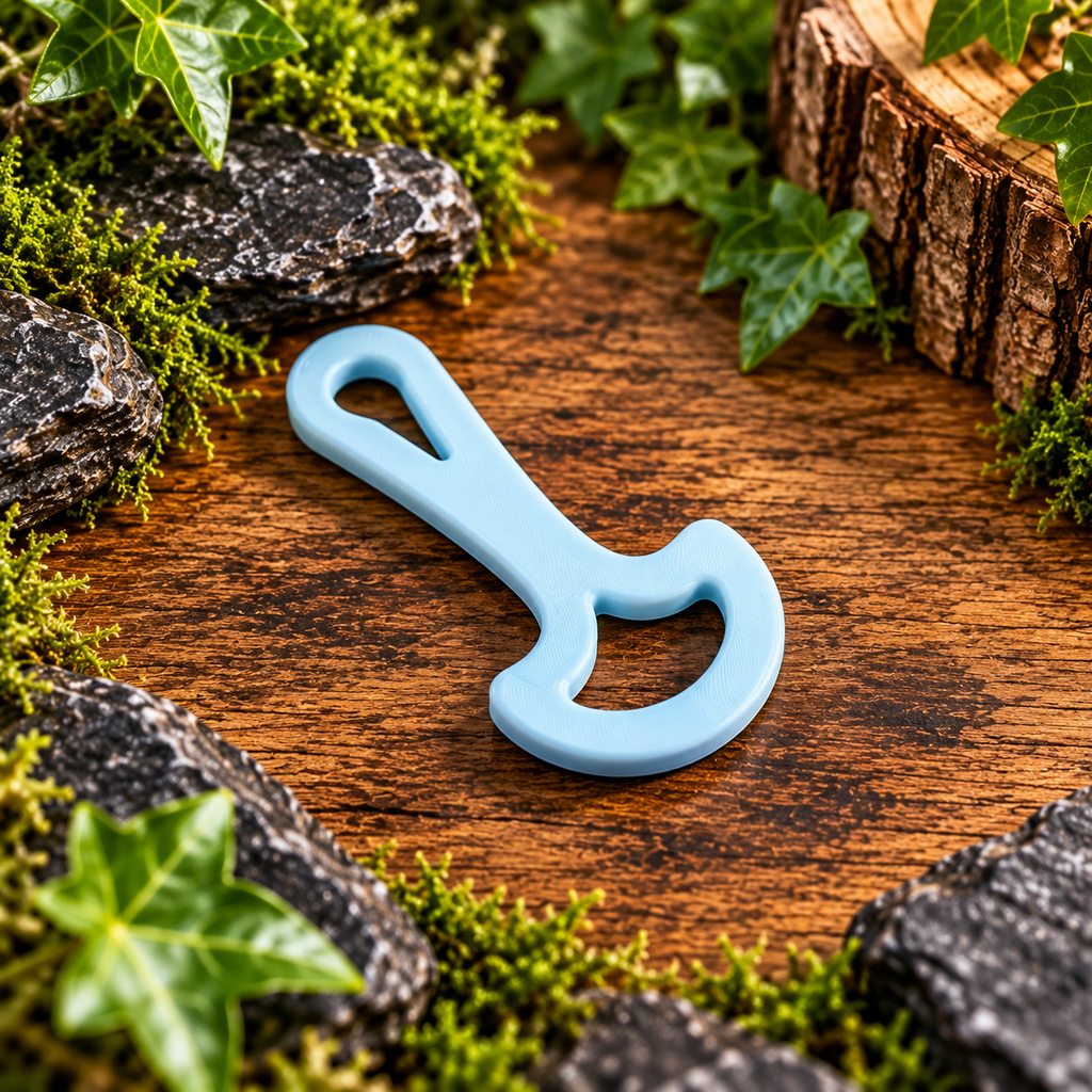 3D Printed Trolley Key | Reusable Shopping Trolley Coin | Handy Keyring Accessory | Unique Gift