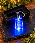 K5 Crystal Keychains | LED Light-Up Crystal Keyrings | Colourful Decorative Keepsake | Unique Gift