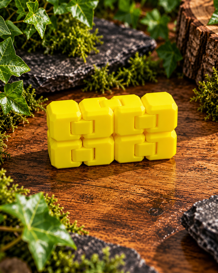3D Printed Flexi Cube | Flexible Articulated Fidget Toy | Colourful Sensory Desk Toy | Unique Gift