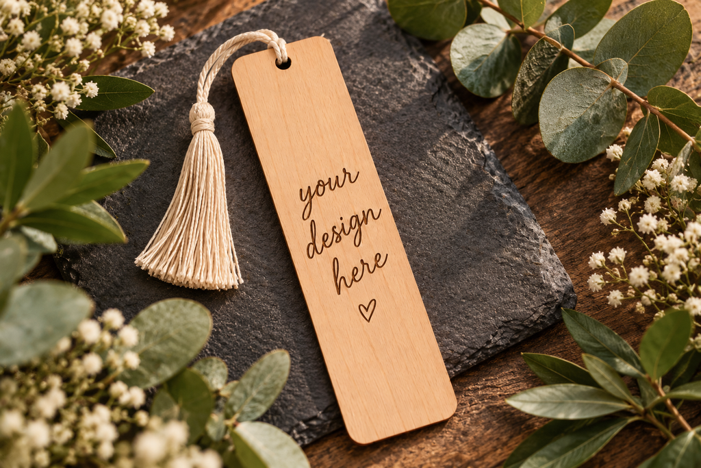 Personalised Laser Engraved Wooden Bookmark | Book Lover, Teacher Gift