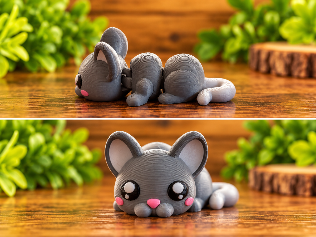 3D Printed Flexi Animal Fidget Toy | Cute Articulated Animal | Sensory Gift