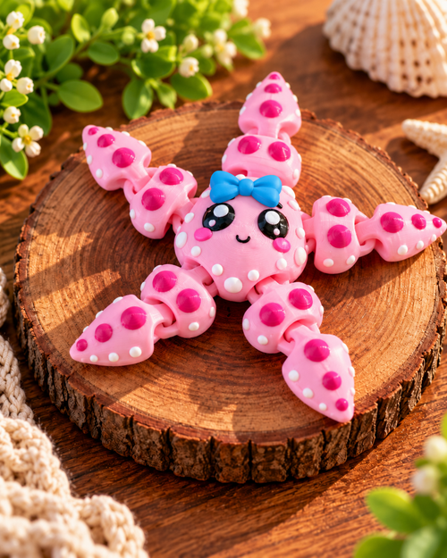 3D Printed Articulating Starfish | Flexible Fidget Toy | Sensory Desk Buddy | Unique Gift