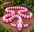50 Segment 3D Printed Flexi Dragon | Articulated Dragon Toy | Flexible Fidget Gift