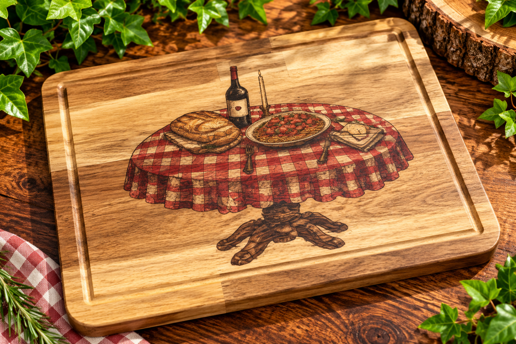 Printed Wooden Chopping Board | Decorative Kitchen Display Board | Colourful Printed Design | Unique Housewarming Gift