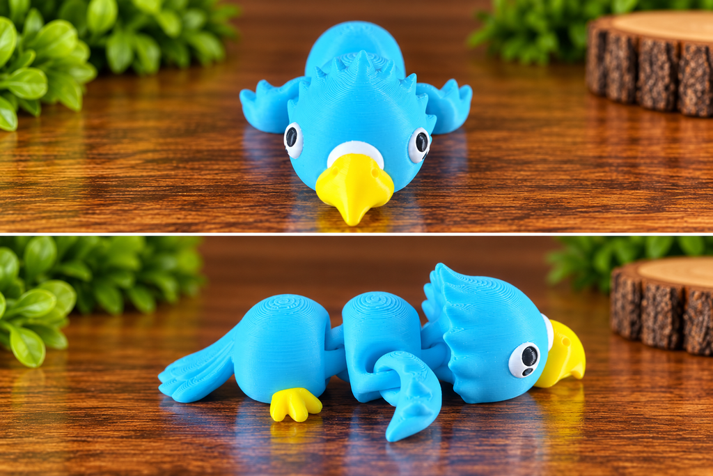 3D Printed Flexi Animal Fidget Toy | Cute Articulated Animal | Sensory Gift