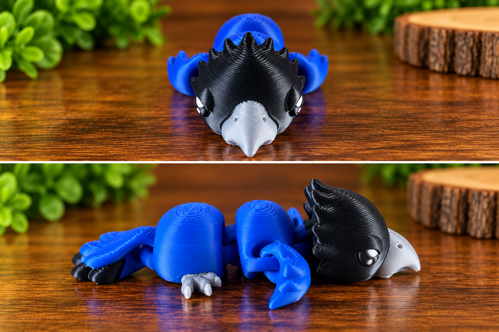 3D Printed Flexi Animal Fidget Toy | Cute Articulated Animal | Sensory Gift