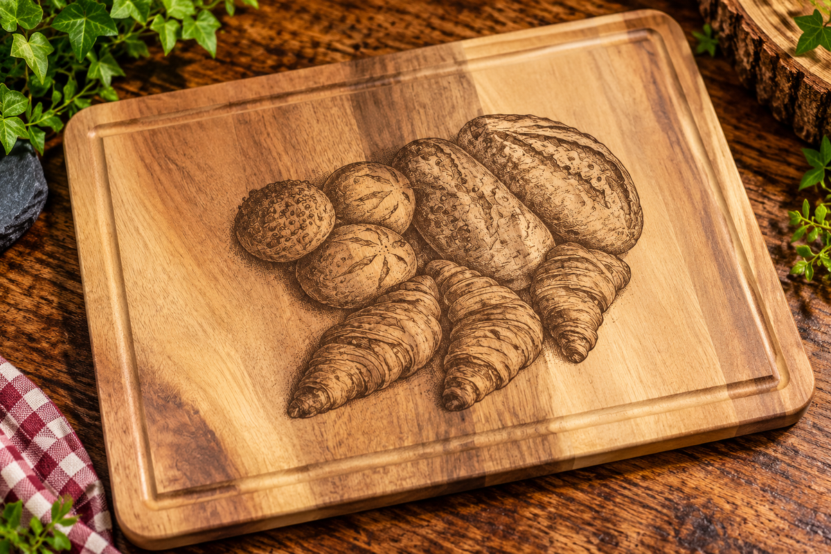Engraved Wooden Chopping Board | Rustic Decorative Kitchen Board | Unique Engraved Designs | Housewarming Gift