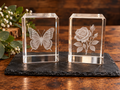 (40X40X60)	Engraved K9 Crystal Glass Ornament (40x40x60mm) | Personalised Crystal Keepsake | Unique Gift