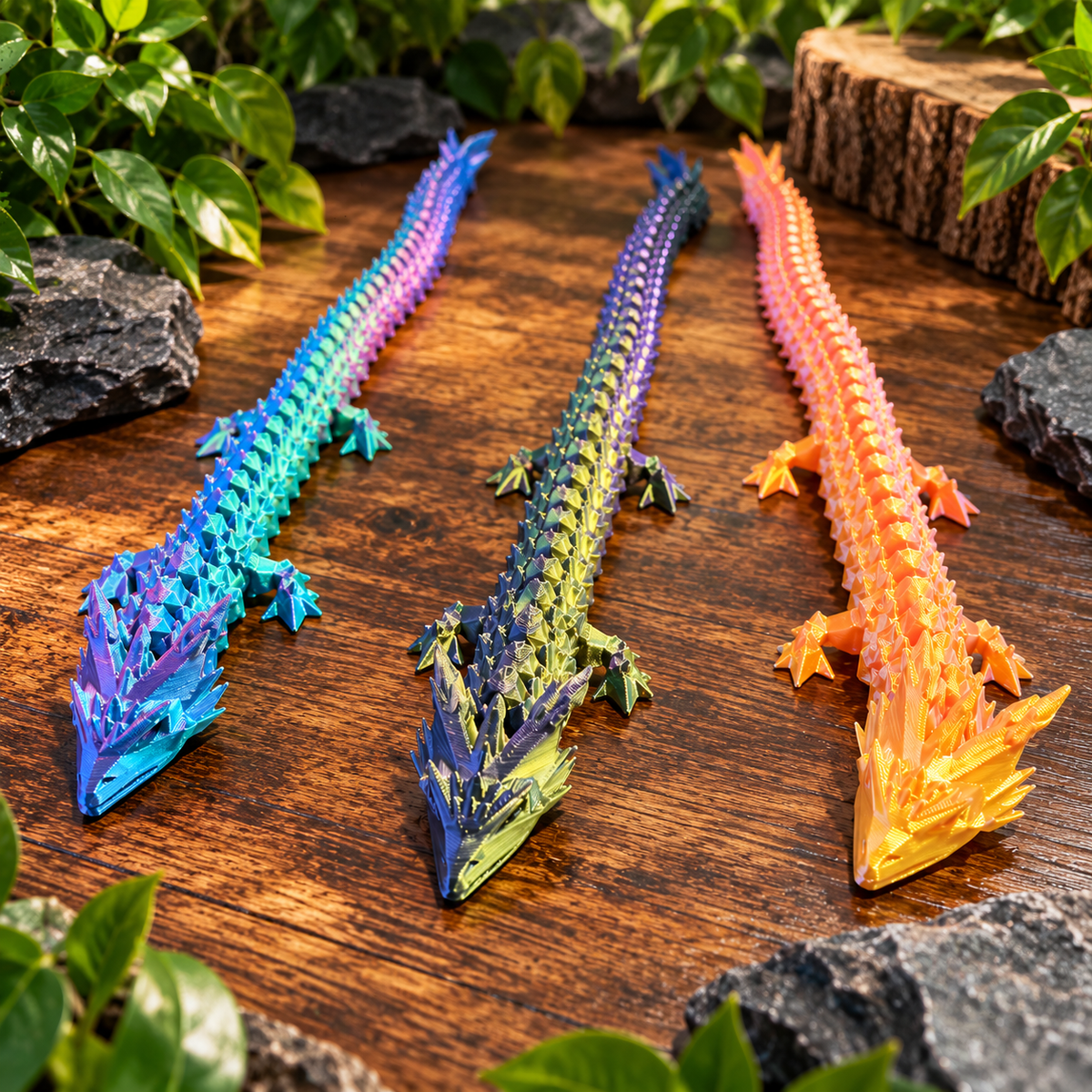 3D Printed Flexible Dragon | Articulated Dragon Toy | Unique Fidget Gift